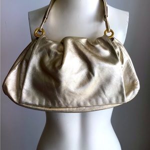 KATE SPADE golden metallic handbag